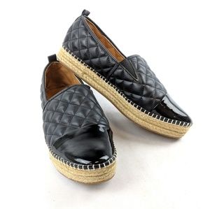 Steve Madden Black "Palamo" Platform Espadrille